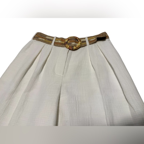 NWT Zimmermann Devi Tuck Pants in White Size 1/ US 6 - Picture 7 of 13